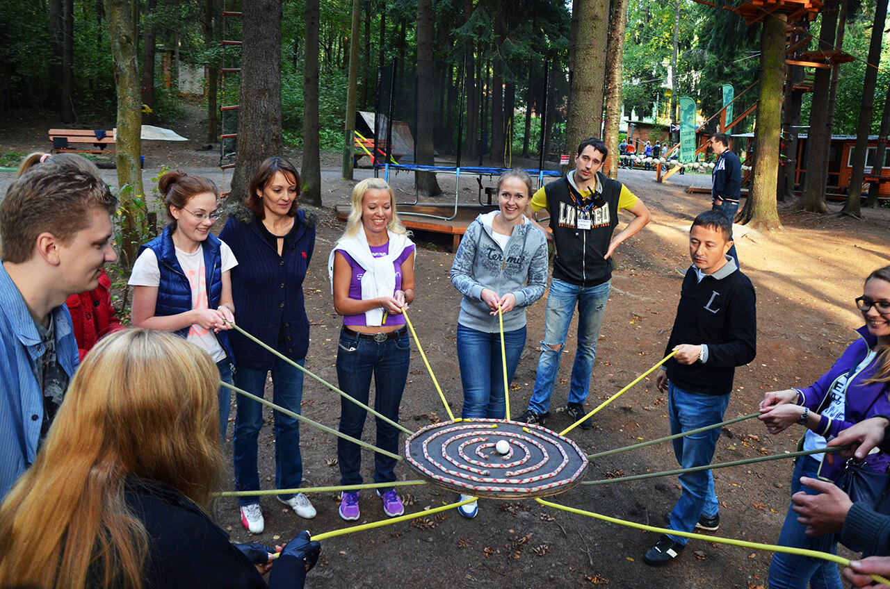 Корпоратив в веревочном парке