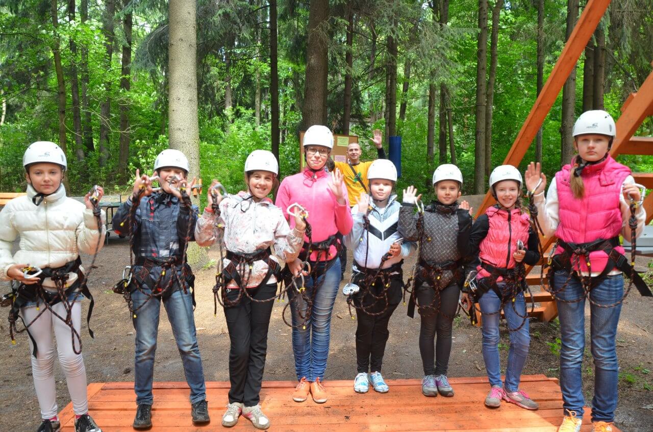 Отдых в веревочном парке для всей семьи