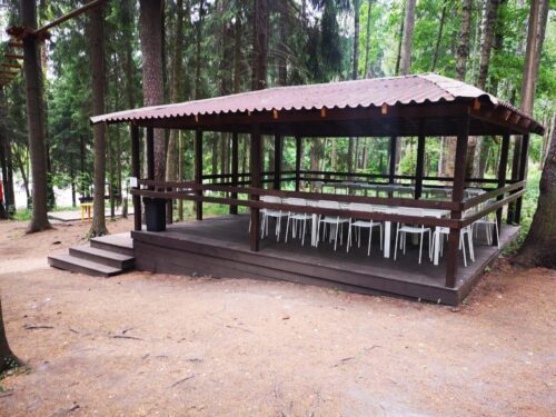 Аренда беседки с мангалом в Санкт-Петербурге большая