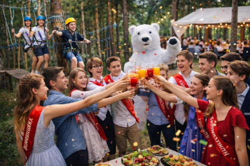 Выпускной в Санкт-Петербурге на природе